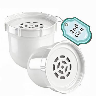 Imagem de Filtro de substituição de jarro de água de segunda geração 2026 compatível com jarra de filtro de água claramente filtrada, textura delicada, filtro de longa duração de 100 galões remove cloro e