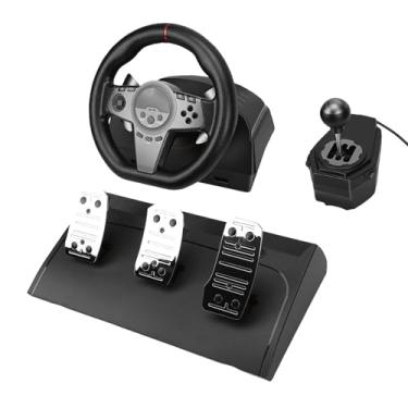 Imagem de Zopsc Jogo da Roda de Corrida do Jogo para o Console do, Roda de Condução de Corrida de Giro de 270 Graus Com Substituição Shifter Dos Pedais para o Pc