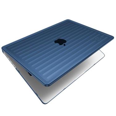 Imagem de Soonjet TravelArmor Capa para MacBook Pro de 14 polegadas | M4 M3 M2 M1 Pro/Max 2025 2024-2021 | Tecnologia antirachadura | Atualização de defesa de 360° | Capa rígida para laptop | Midnight Clear
