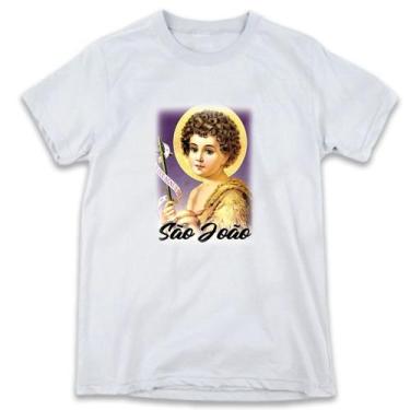 Imagem de 1 Camiseta São João Batista Menino Clássica Santo Religião - W3artesta