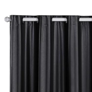 Imagem de Cortina Blackout PVC 2.80m x 2.30m - Corta 100% Luz, Ideal para Quarto, Sala e Cozinha, Funcional para Privacidade e Repouso (PRETO,2,80 m x 2,30 m)