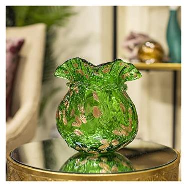 Imagem de Vasos para flores, bolsa da sorte de renda antiga feita à mão de alta qualidade, bolsa de dinheiro, decoração de vaso de vidro, mesa de sala de estar, mesa de chá, arranjo de flores, vaso decorativo