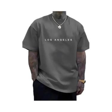 Imagem de Camiseta Masculina Moderna De Gola Redonda E Manga Curta, Respirável E