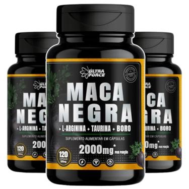Imagem de 3x Maca Peruana Black 120 Capsulas Premium Importada Original Para Homens e Mulheres