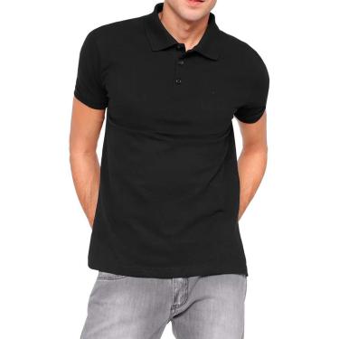 Imagem de Polo Ellus Masculina Piquet Classic Preta-Masculino