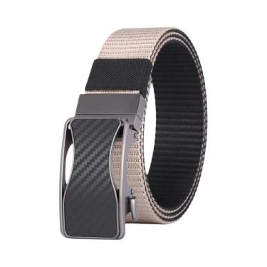 Imagem de Cinto Tático Masculino Durável Reversível De Lona Nylon Com Fivela Est