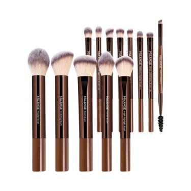 Imagem de Conjunto De 13 Pincéis De Maquiagem Para O Rosto: Base, Corretivo, Pó,