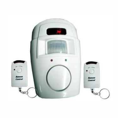 Imagem de Kit 2 Unidades Alarme com Sensor de Presença sem Fio Acompanha 2 Controles