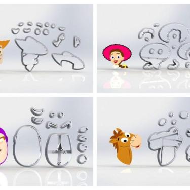 Imagem de Cortador Kit Toy Story 4 Modelos Principais Promo 5,5Cm