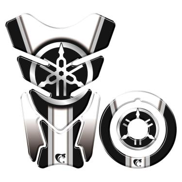 Imagem de Adesivo Protetor Tanque E Bocal Moto Yamaha Diapasão Branco