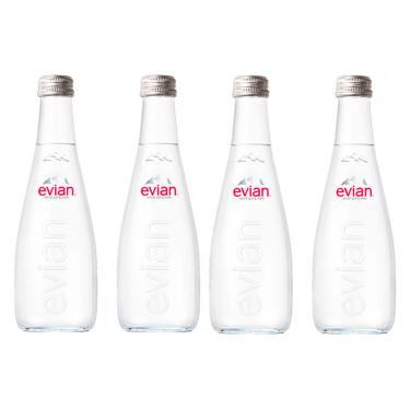 Imagem de ÁGUA MINERAL EVIAN SEM GÁS VIDRO PACK C/4UNID 330ML