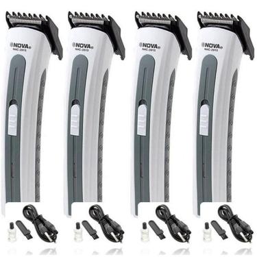 Imagem de Kit 4 Barbeador Aparador Noua 3915 Sem Fio Barba Pezinho