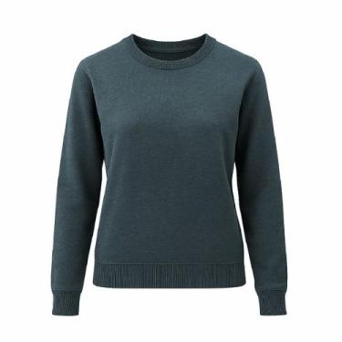 Imagem de Blusa Feminina Suéter Tricot Facinelli By Mooncity, Cinza escuro, M