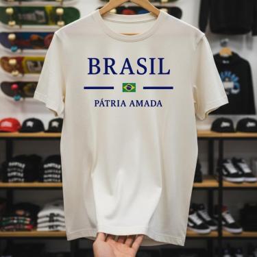 Imagem de Camiseta Masculina Copa 2026 Seleção Brasileira Camisa Algodão Premium Reforçada e Confortável-Masculino