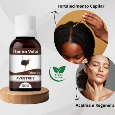 Imagem de Óleo de Avestruz 30ml  Flor do Valle, 1 Unidade