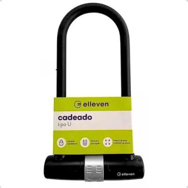Imagem de Cadeado Bike Bicicleta U Lock Trava Chave 170x320mm Elleven Cor:PretoT