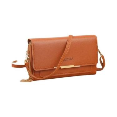 Imagem de Carteira De Ombro Multifuncional Coreana Feminina, Clutch De Comprimen