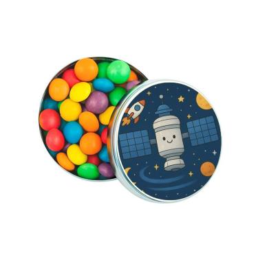 Imagem de Kit 30 Latinhas Lembrancinhas Estação Espacial