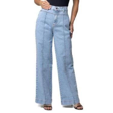 Imagem de Calça Jeans Sawary Wide Leg - 281710 - Azul claro 40-Feminino