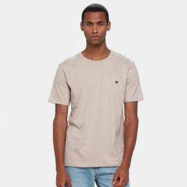 Imagem de Camiseta Hering Básica Masculina, Marrom claro, G