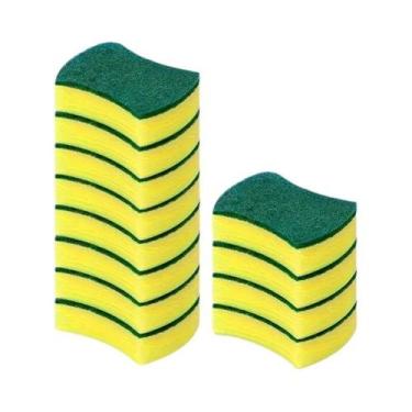 Imagem de 12 Esponjas Absorventes Mágicas Para Lavar Louça E Limpar Tigelas - NO