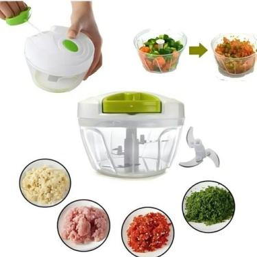 Imagem de Mini Processador de Alimentos 3 Lâminas Inox Portátil Presente Dia dos