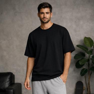 Imagem de Camiseta básica oversize algodão masculina-Unissex