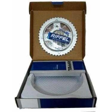 Imagem de Kit relação transmissão cg 125 fan cg125 2009 a 2013 aço 1045 riffel -