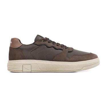Imagem de Tenis Sapatênis Ferracini Dream Sneaker Couro Marrom-Masculino