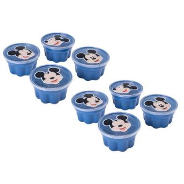 Imagem de Kit Formas De Gelatina Gelo Flan E Pudim Infantil Forminhas - PLASUTIL