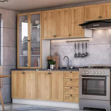 Imagem de Armário De Cozinha Completo Ditália Berlim 5 Peças Cv/br B5 - DITÁLIA 