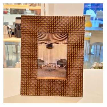 Imagem de Porta-Retrato Mdf Det Quadrado 18,5x23,5cm - ENTRECASA