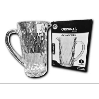 Imagem de Jarra de Vidro 1l para servir Bebidas Modelo Diamante - Original Line