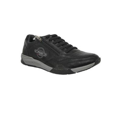 Imagem de Sapatênis Masculino Casual Microfibra Pegada Calce Fácil 170810, Preto
