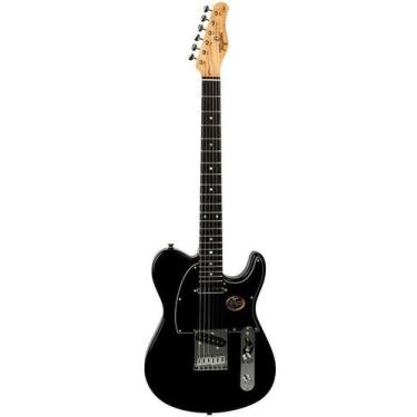 Imagem de Guitarra Tagima T910 BK C/BK Preta Série Brasil T-910