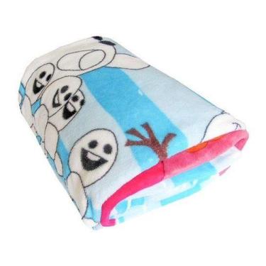 Imagem de Manta Infantil Frozen 2 Disney Soft Microfibra Jolitex, Azul, Solteiro