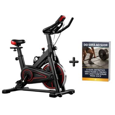 Imagem de Bicicleta Ergométrica Spinning Volante Inércia 6kg Capacidade 120kg Uso Doméstico com E-book Ahead Sports