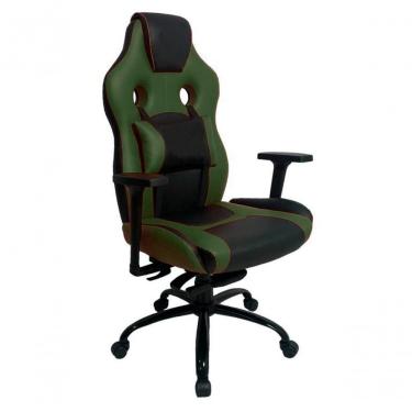 Imagem de Cadeira Gamer Com Almofada Linha Gamer Racing Verde