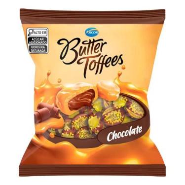 Imagem de Bala Butter Toffees Chocolate Arcor 400g