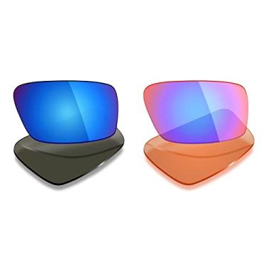 Imagem de 2 pares de lentes polarizadas de substituição da Mryok para óculos de sol Oakley Twitch – Opções