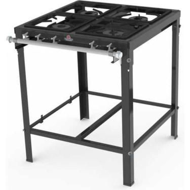 Imagem de Fogão Industriasl 4 Bocas Simples (c/ Registro p/ Forno) PMS-400N  Progás