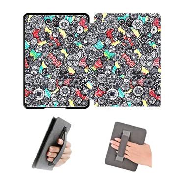 Imagem de Capa de 15 cm com alça de mão para Kindle Paperwhite 5º 6º 7º antes de 2018, modelo EY21 e DP75SDI, capa à prova d'água com hibernação automática