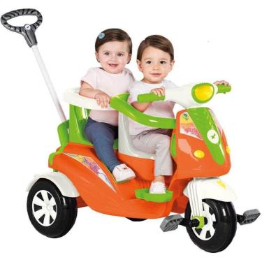 Imagem de Triciclo Infantil para 02 Crianças Moto Duo - Calesita
