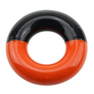 Imagem de ZZHXSM Anel de peso de golfe 145 g redondo taco de golfe aquecimento peso anel balanço acessórios de golfe (preto e laranja)