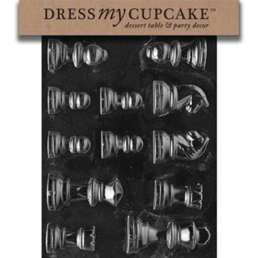 Imagem de Dress My Cupcake DMCM033 Chocolate Candy Mould, Chess Pieces