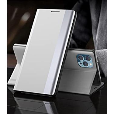 Imagem de Capa Flip para iPhone 14 11 Pro Max 12 13 Mini XS XR SE 2020 6S 7 8 Plus Carteira Luxo Suporte Capa de Livro Bolsa Magnética para Telefone, Branco, Para Iphone SE 2020