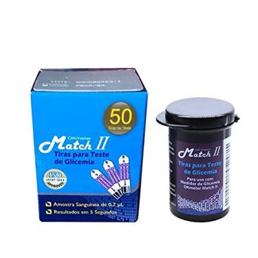 Imagem de TIRAS REAGENTES MATCH II COM 50 UNIDADES - OK METER - VE
