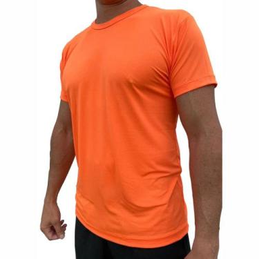 Imagem de Camiseta Treino 100% Camisa Crepe Poliamida Malha Refrescante Leve Cro