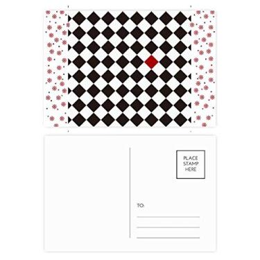 Imagem de Rhombus Line Art Grain Illustration Pattern Christmas Christmas Flower Celebration Cartão Postal Blessing Mailing Card