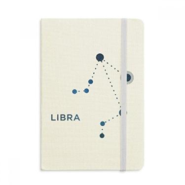 Imagem de Caderno de caderno oficial do signo da constelação de Libra com capa dura em tecido clássico diário